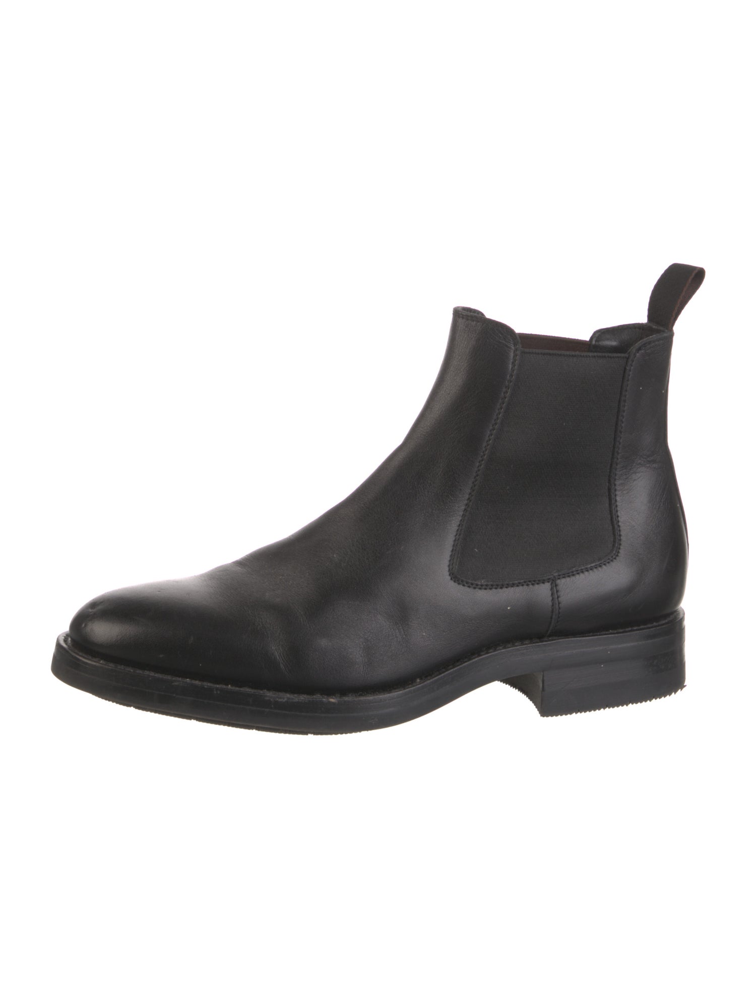 Santoni Leather Chelsea Boots