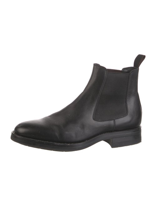 Santoni Leather Chelsea Boots