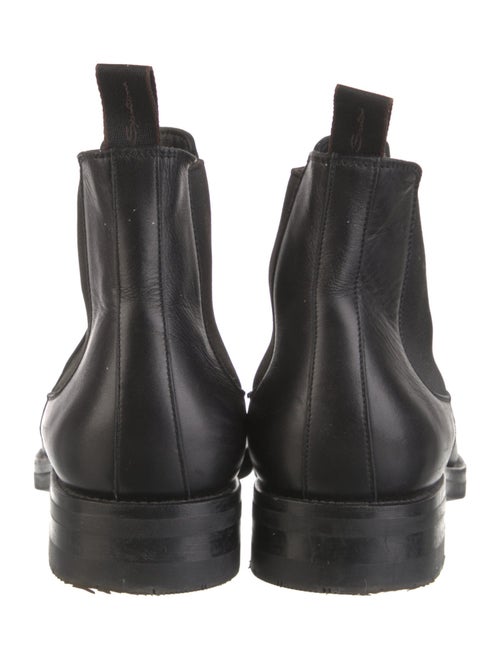 Santoni Leather Chelsea Boots