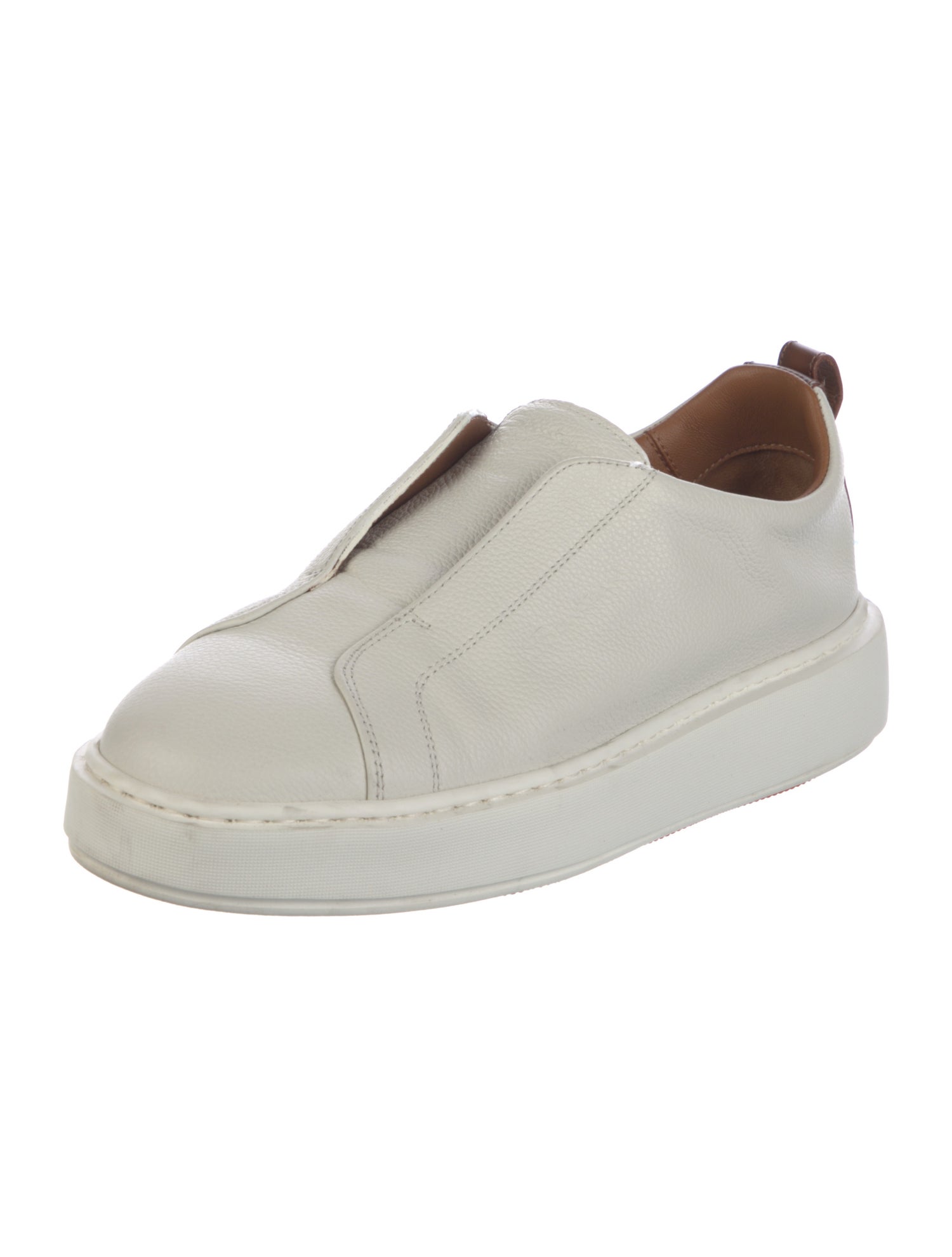 Santoni Leather Sneakers