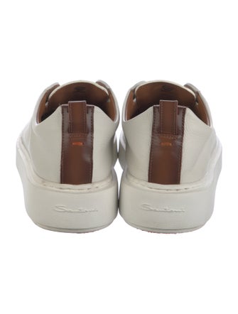 Santoni Leather Sneakers