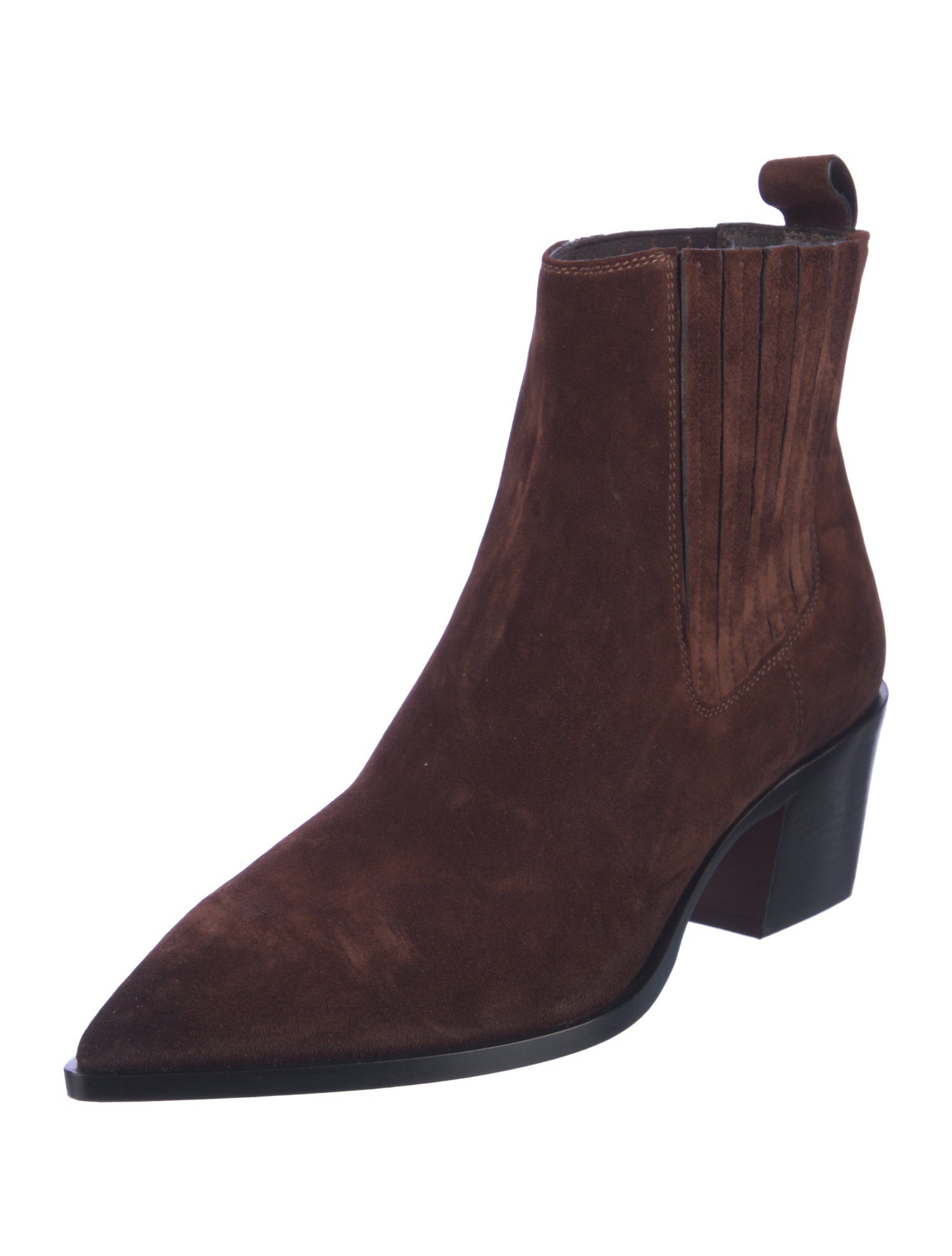 Santoni Suede Colorblock Pattern Chelsea Boots