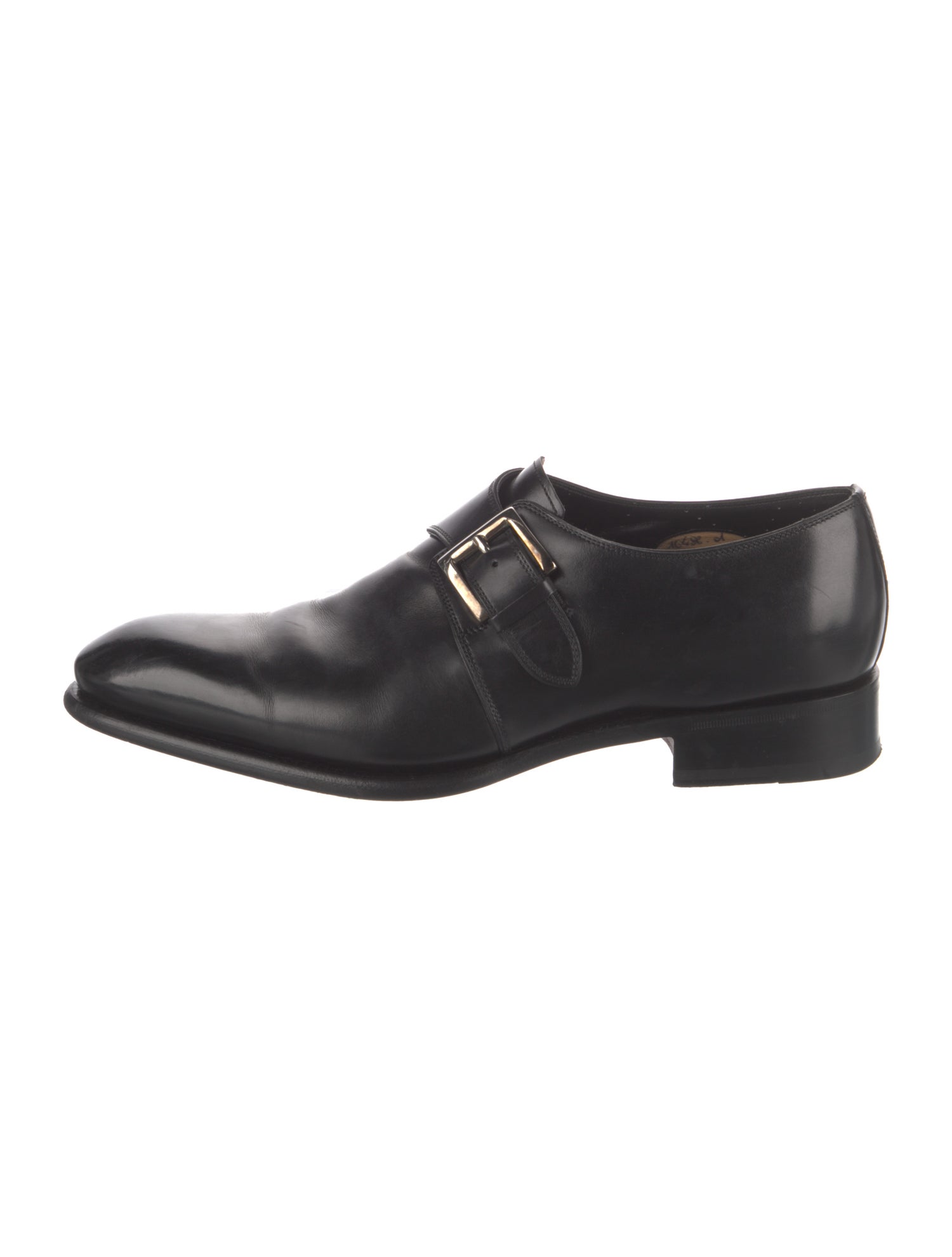 Santoni Leather Dress Loafers