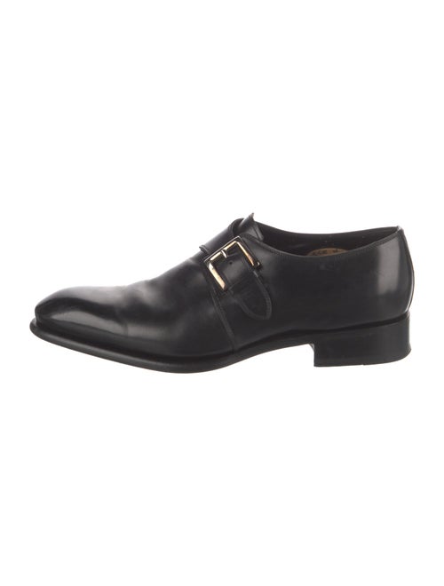 Santoni Leather Dress Loafers