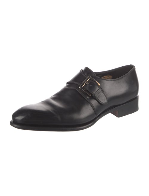 Santoni Leather Dress Loafers
