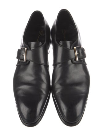 Santoni Leather Dress Loafers