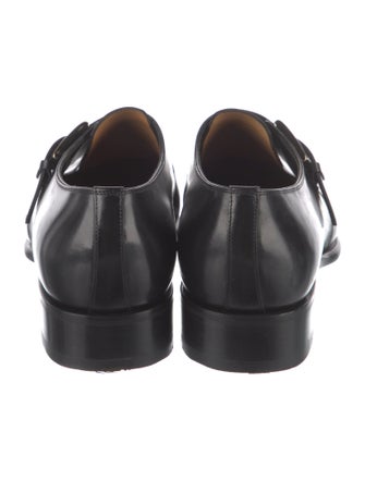 Santoni Leather Dress Loafers
