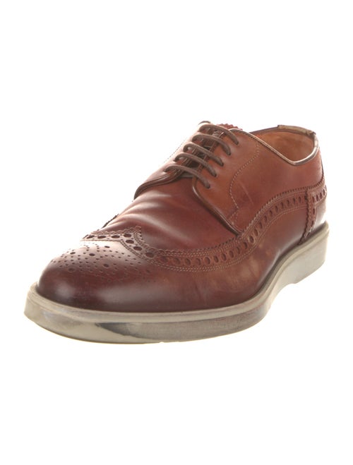 Santoni Leather Derby Shoes