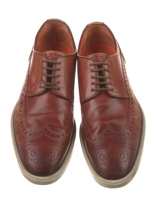 Santoni Leather Derby Shoes