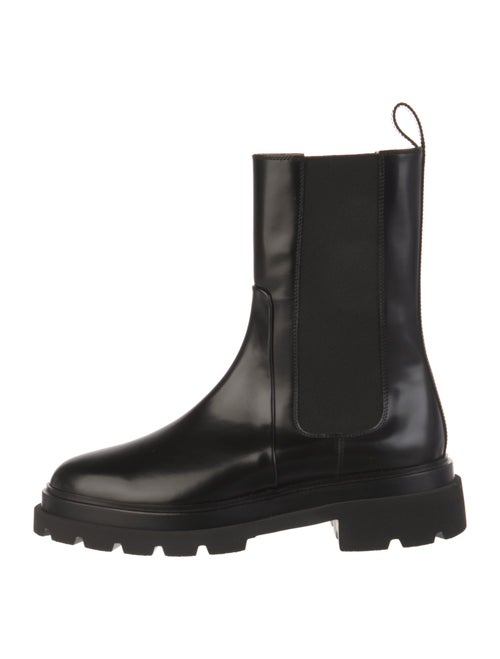 Santoni Leather Chelsea Boots
