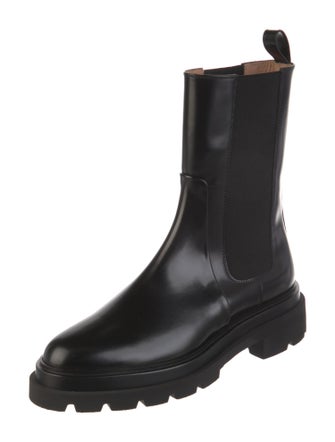 Santoni Leather Chelsea Boots