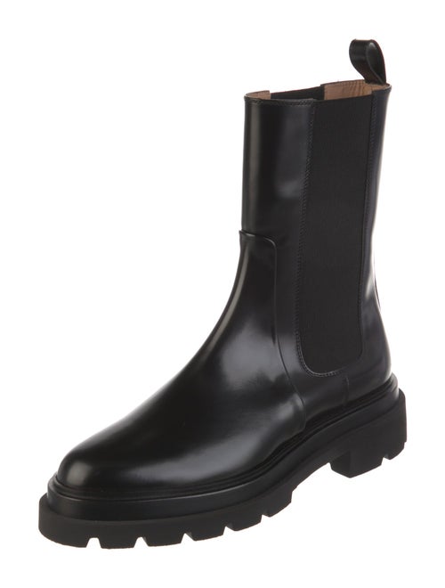 Santoni Leather Chelsea Boots