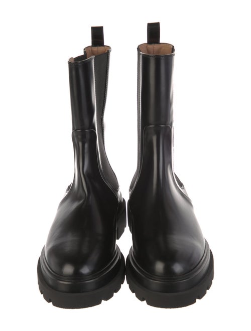 Santoni Leather Chelsea Boots