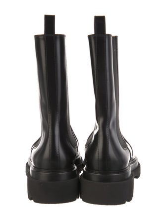 Santoni Leather Chelsea Boots