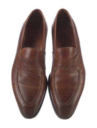 Santoni Leather Loafers