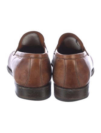 Santoni Leather Loafers