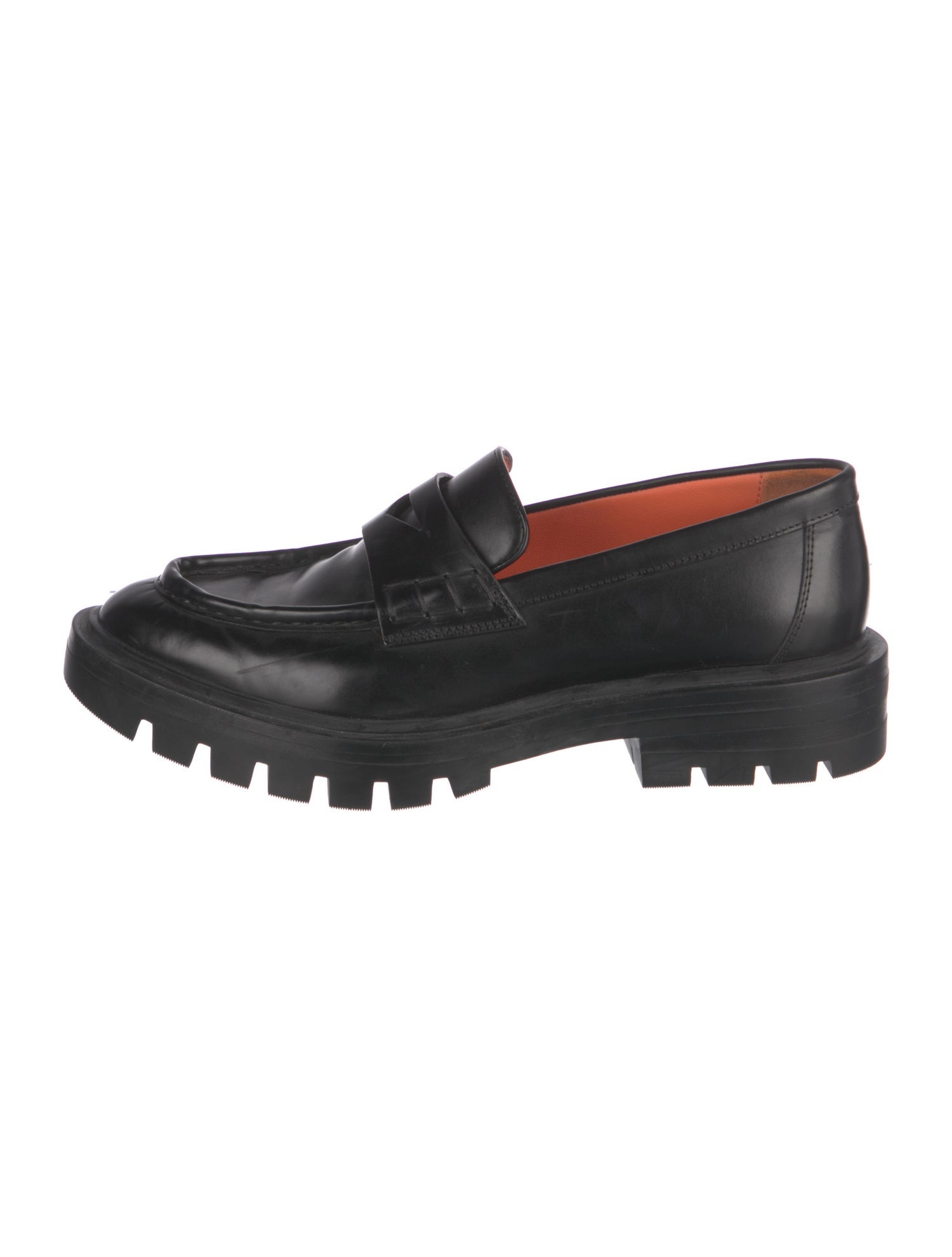 Santoni Leather Loafers