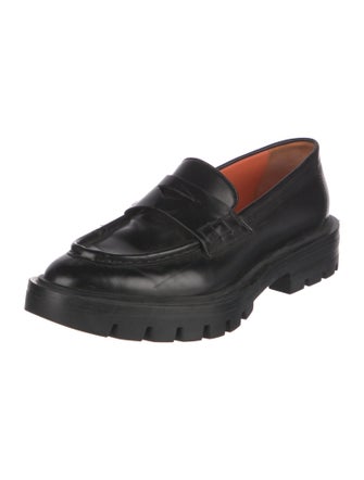 Santoni Leather Loafers