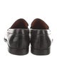 Santoni Leather Tassel Accents Dress Loafers