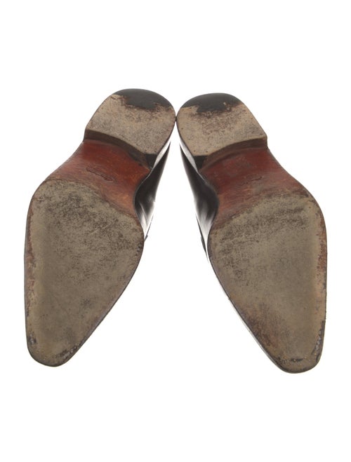 Santoni Leather Tassel Accents Dress Loafers