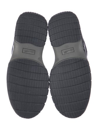 Santoni Patent Leather Printed Sneakers