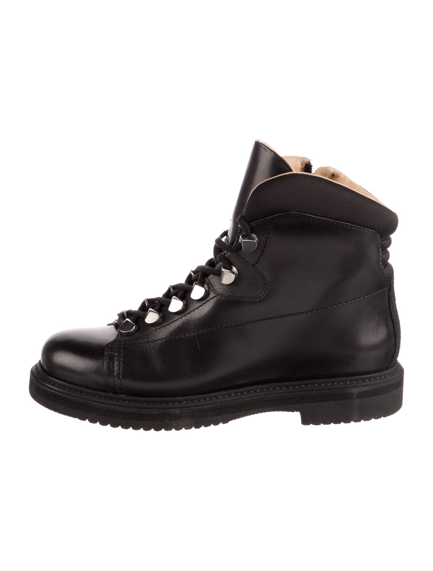 Santoni Leather Lace-Up Boots