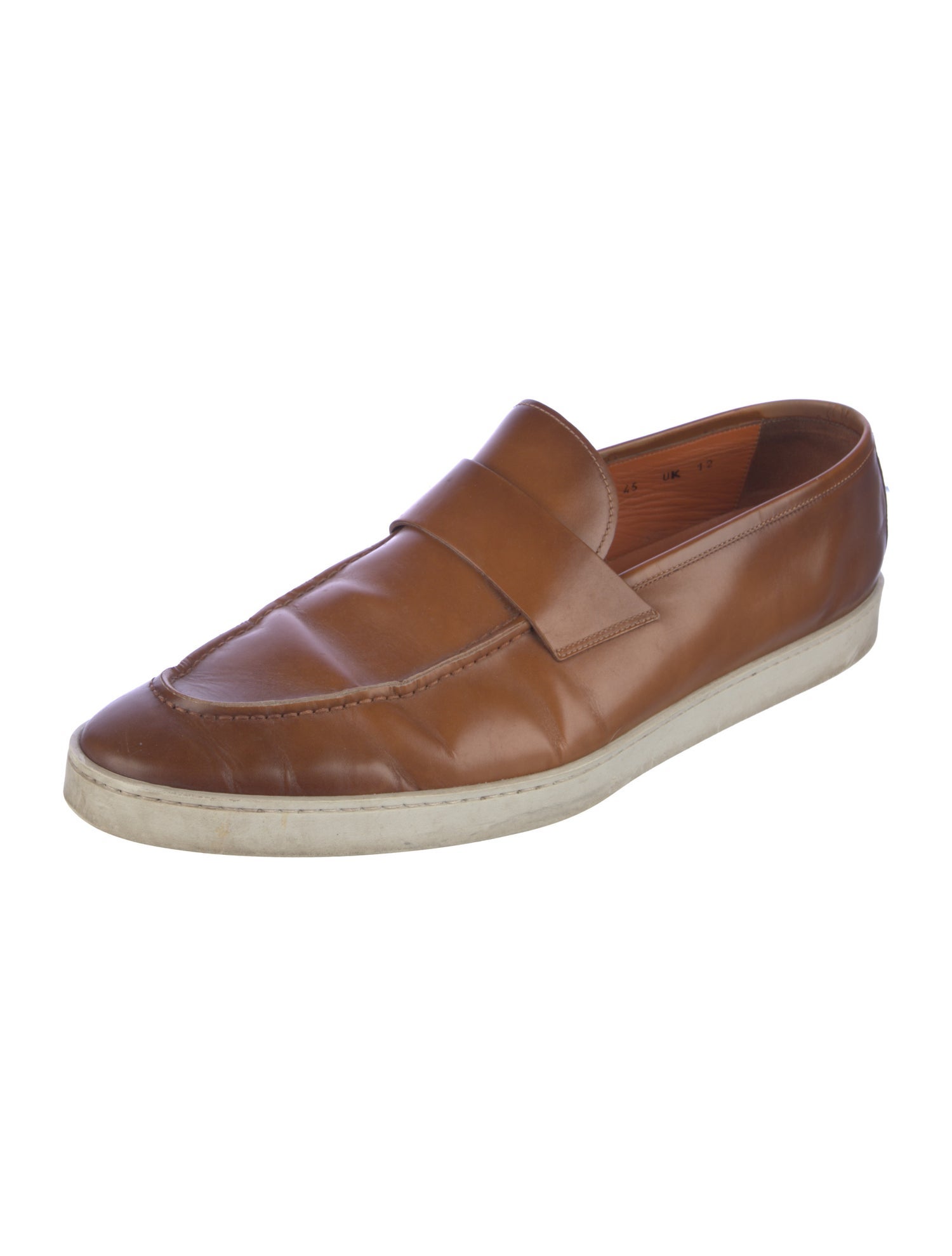 Santoni Leather Loafers