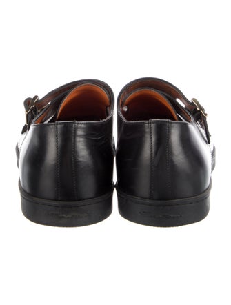 Santoni Leather Monk Straps