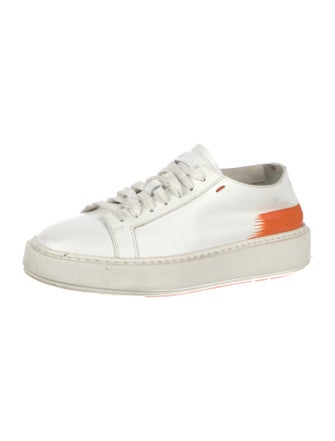 Santoni Leather Sneakers