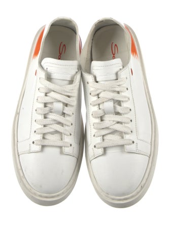 Santoni Leather Sneakers