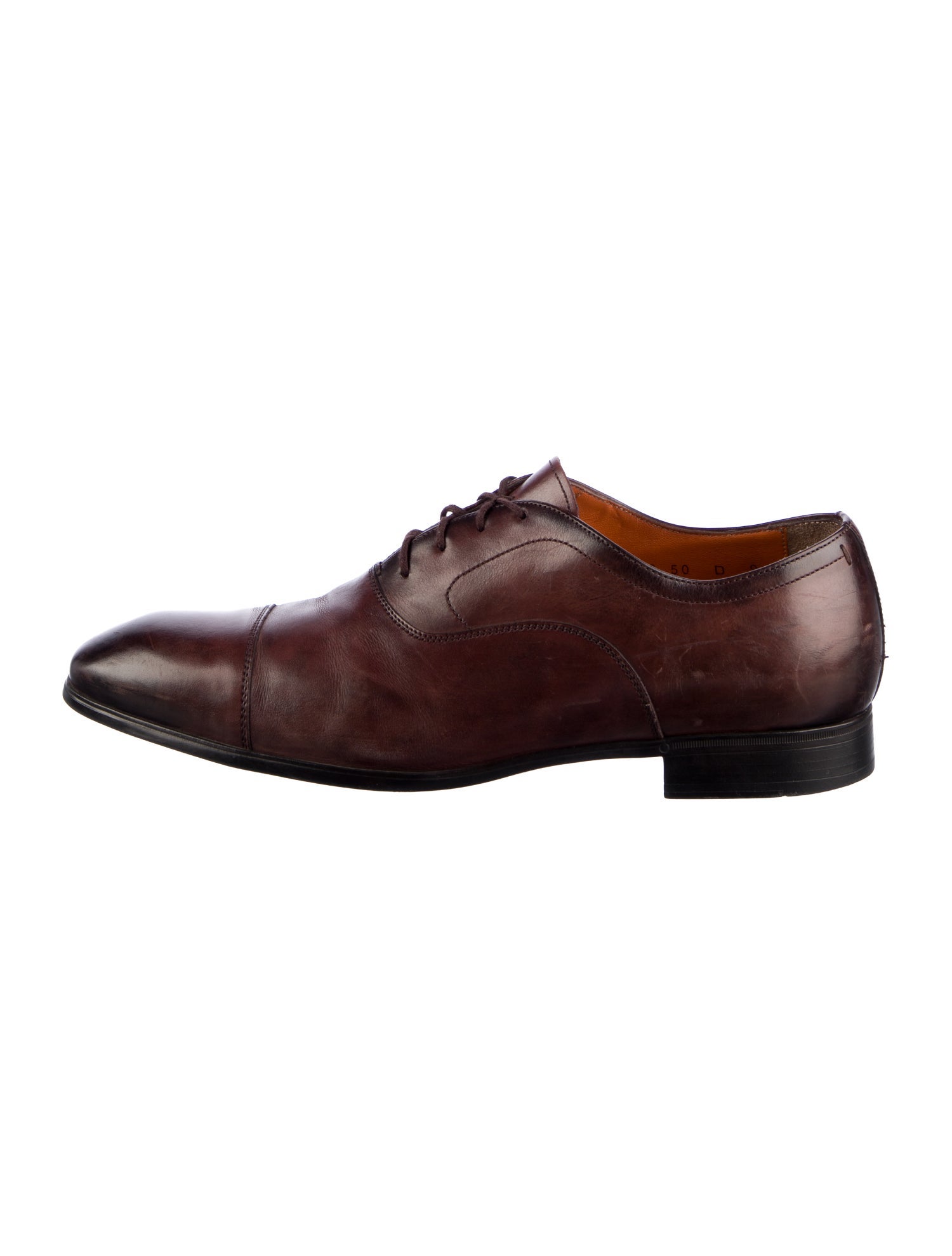 Santoni Leather Oxfords