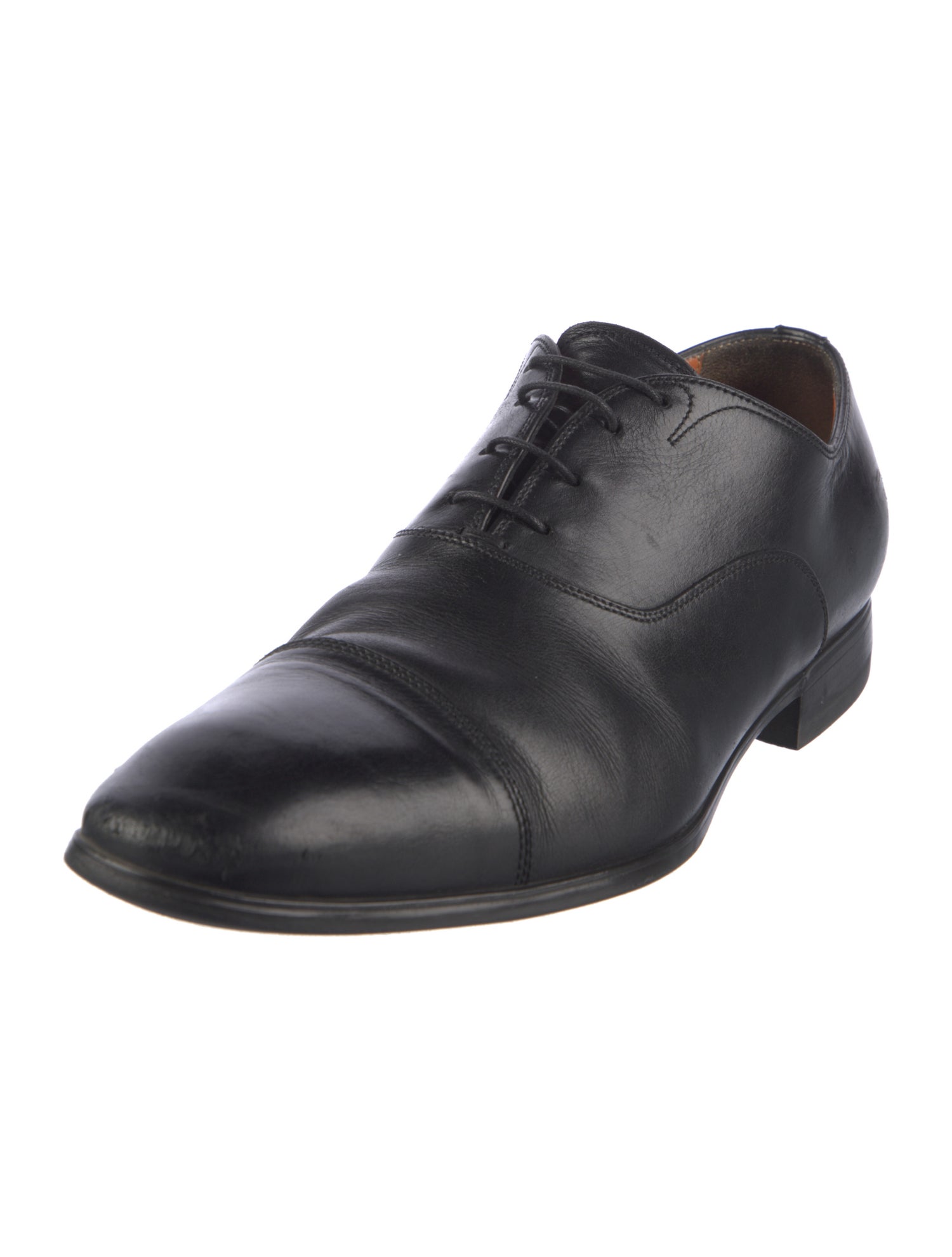Santoni Leather Oxfords