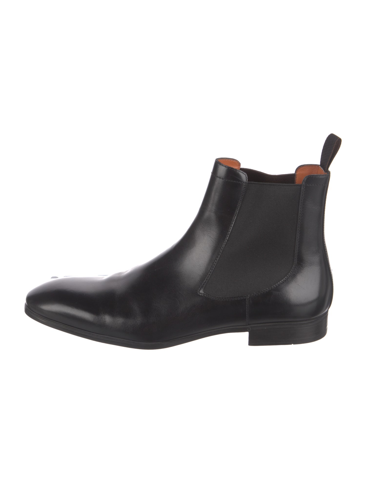 Santoni Leather Chelsea Boots