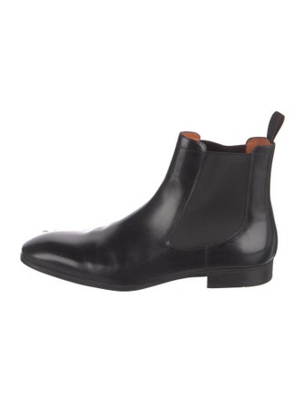 Santoni Leather Chelsea Boots