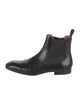 Santoni Leather Chelsea Boots