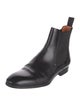 Santoni Leather Chelsea Boots