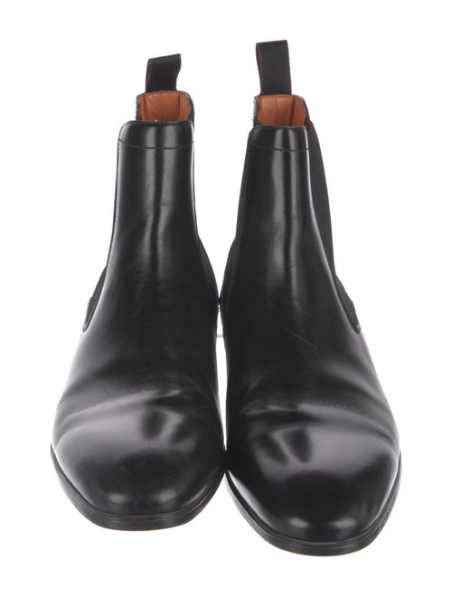 Santoni Leather Chelsea Boots