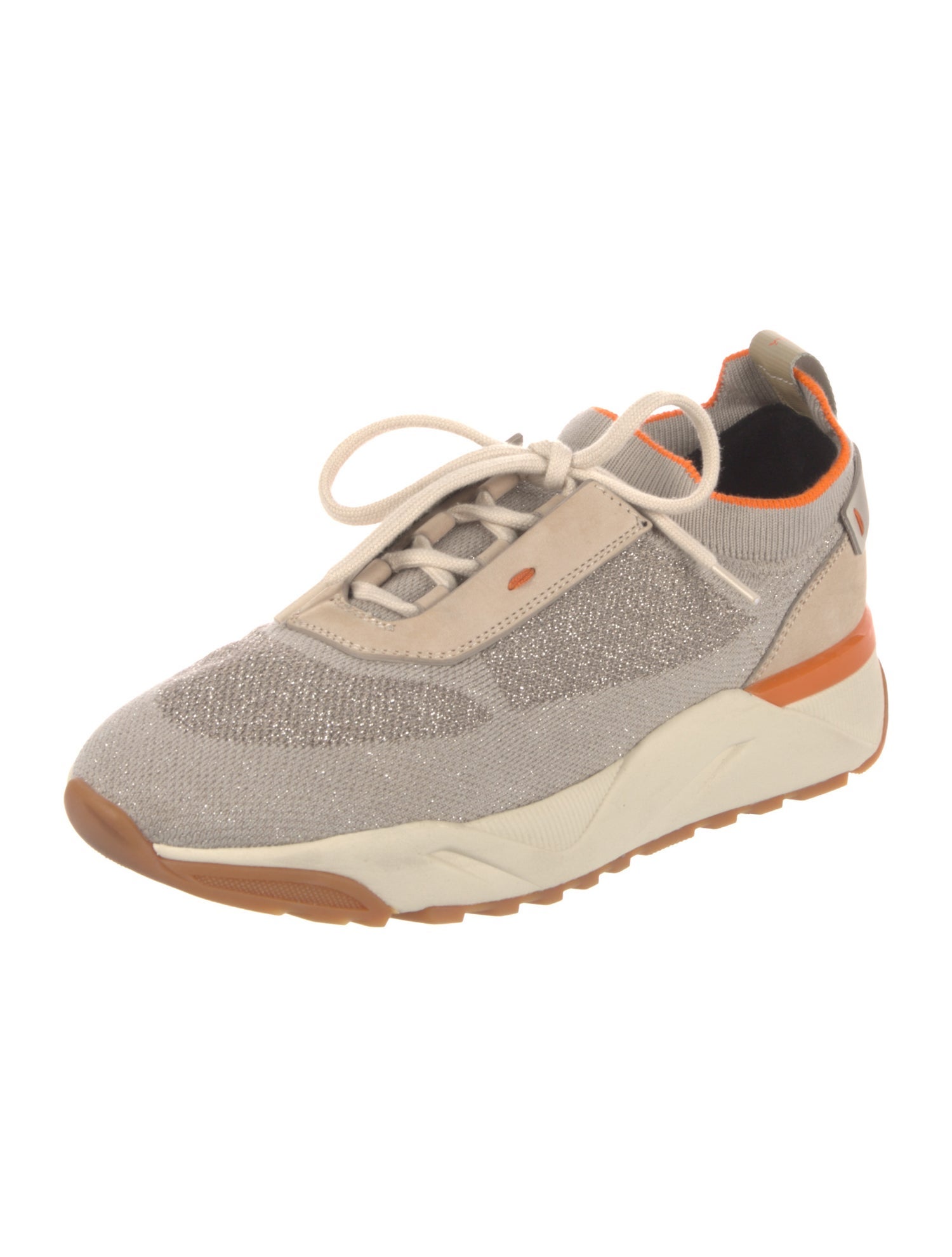 Santoni Colorblock Pattern Chunky Sneakers