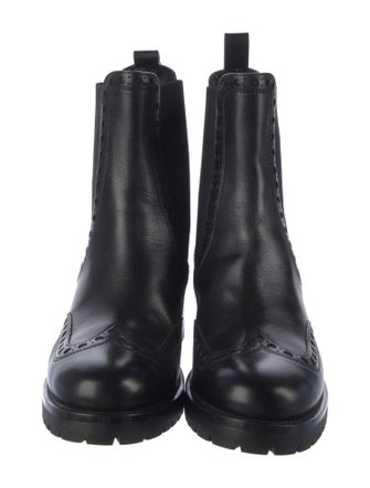 Santoni Leather Chelsea Boots