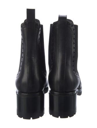 Santoni Leather Chelsea Boots