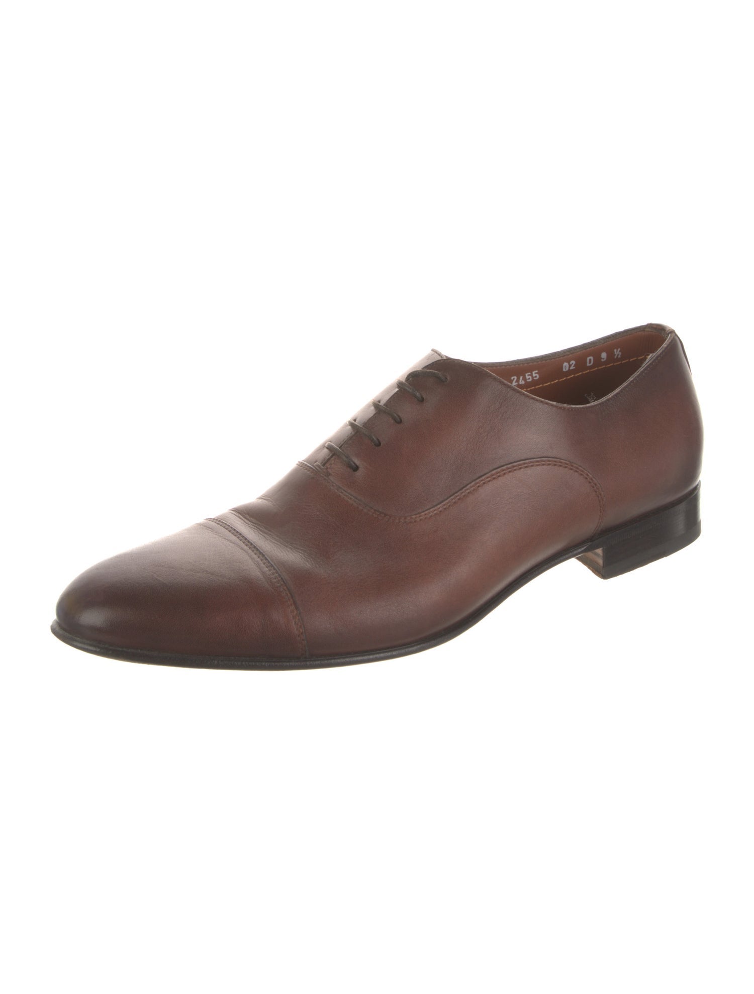 Santoni Leather Oxfords