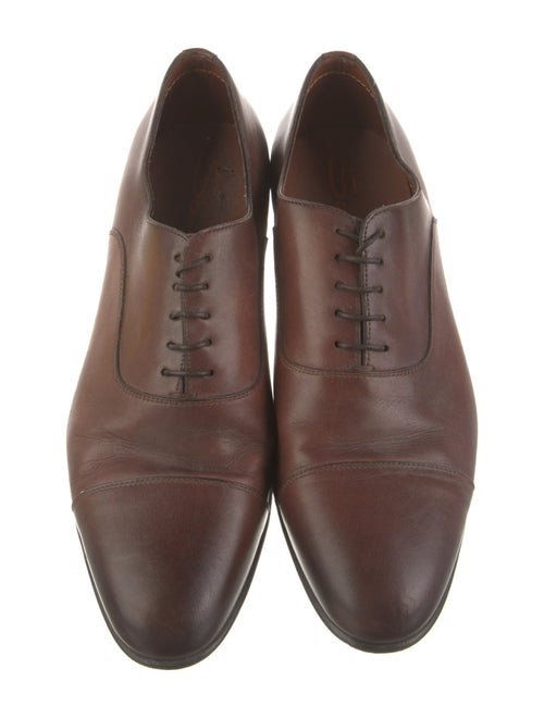 Santoni Leather Oxfords