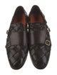 Santoni Leather Monk Straps