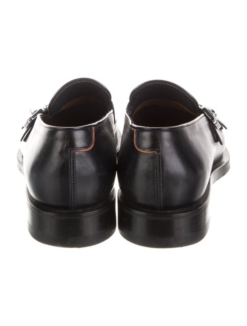 Santoni Leather Monk Straps