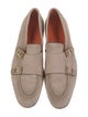 Santoni Suede Monk Straps