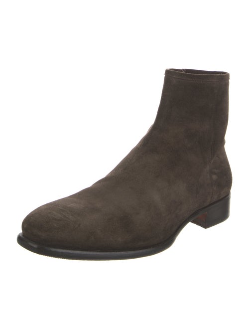 Santoni Suede Chelsea Boots