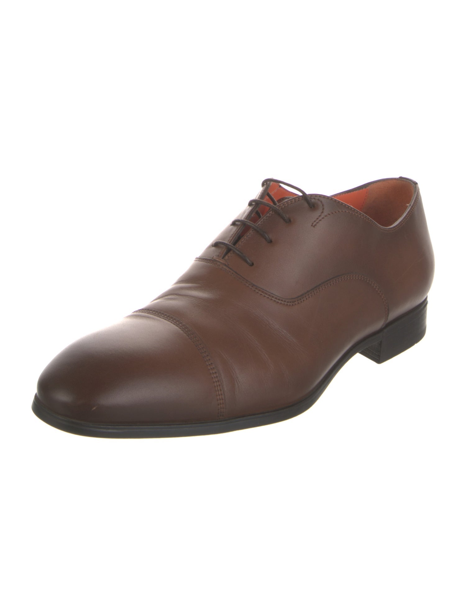 Santoni Leather Oxfords