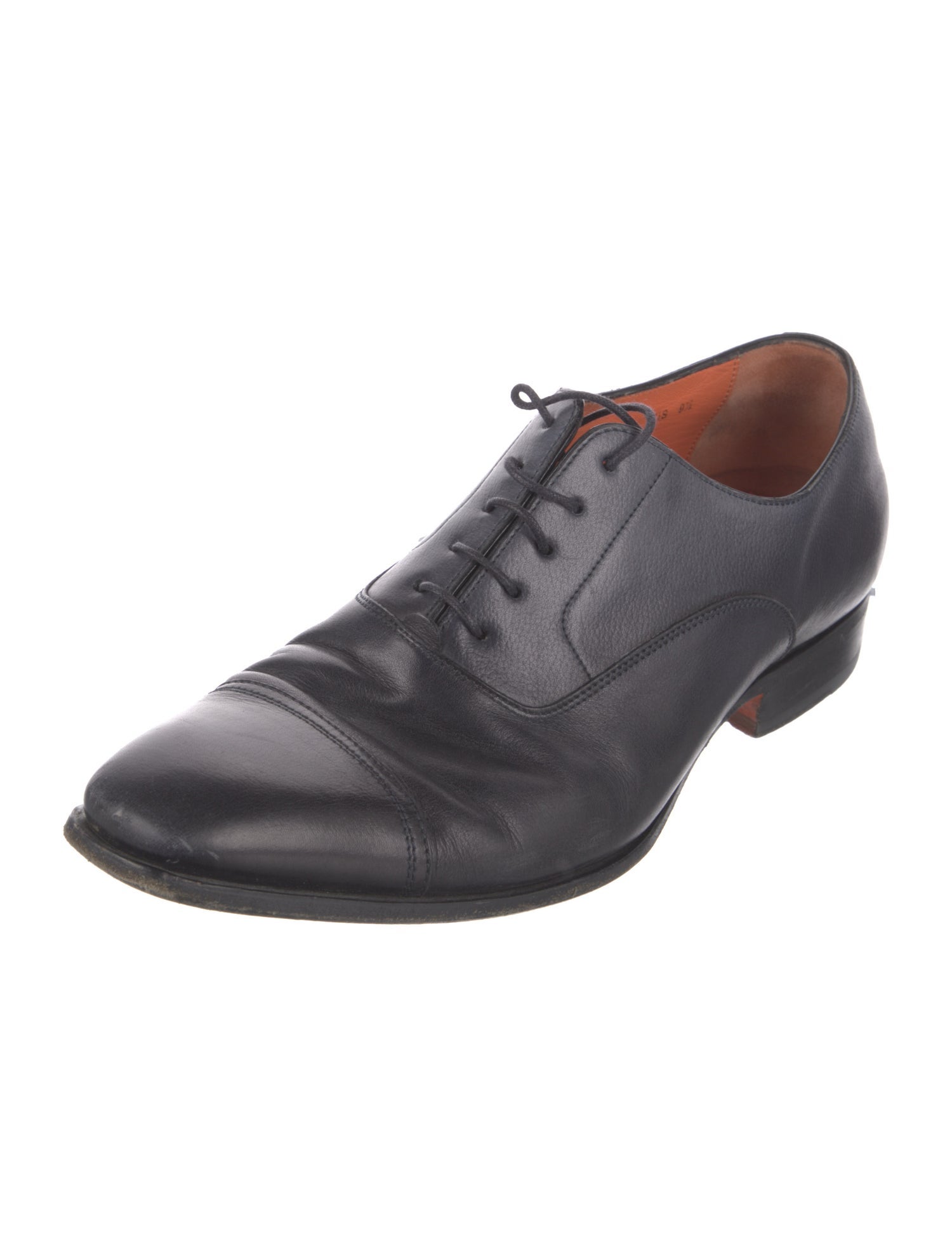 Santoni Leather Oxfords