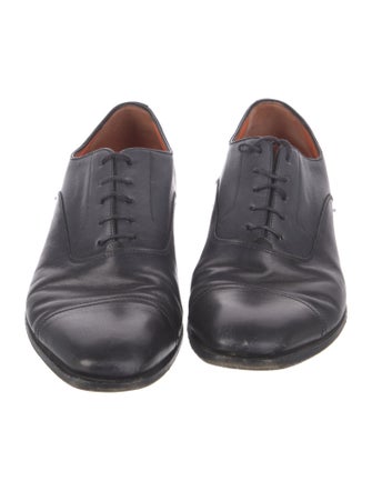 Santoni Leather Oxfords