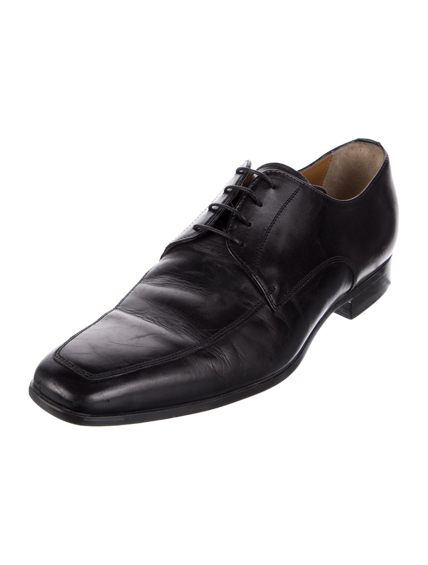 Santoni Leather Derby Shoes